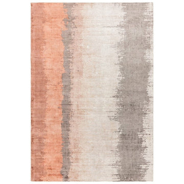 Juno Modern Abstract Tonal Ombre Hand-Woven Textured Shimmer Viscose Flatweave Ginger Orange/Rust/Beige/Charcoal Rug-Asiatic Carpets-Rug Love - The Most Loved Rug Store